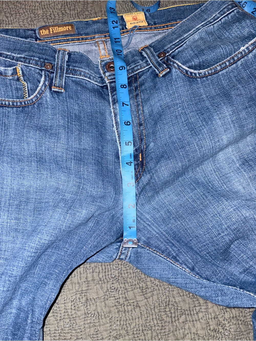 AG ADRIANO GOLDSCHMIED THE FILLMORE BOOTCUT FLAR JEANS WOMANS 32 MADE IN USA Y2K - Picture 9 of 13